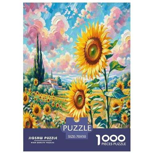 Sonnenblumen Puzzle 1000 Teile Schwer Puzzle Spielzeug Lernspiel Impossible Herausforderungsspielzeug Für Erwachsene Kinder 70x50cm/1000pcs Sonnenblumen Puzzle 1000 Teile Schwer Puzzle Spielzeug Lernspiel Impossible Herausforderungsspielzeug Für Erwachsene Kinder 70x50cm/1000pcs von XFKLYNVCJ