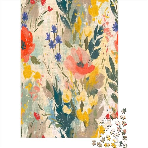 Watercolor Blumes Puzzle 1000 Teile Puzzle Für Erwachsene Und Kinder Ab 14 Jahren Puzzel 1000pcs (75x50cm) von XFKLYNVCJ