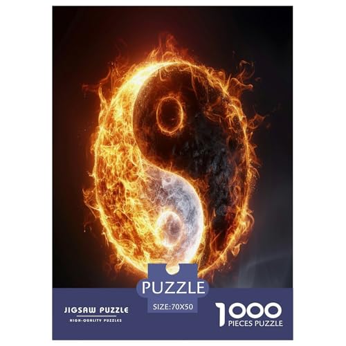 Yin Yang Bagua Puzzle 1000-teilige Schwer Puzzle Spielzeug Lernspiel Impossible Herausforderungsspielzeug Für Erwachsene Kinder 70x50cm/1000pcs Yin Yang Bagua Puzzle 1000-teilige Schwer Puzzle Spielzeug Lernspiel Impossible Herausforderungsspielzeug Für Erwachsene Kinder 70x50cm/1000pcs von XFKLYNVCJ