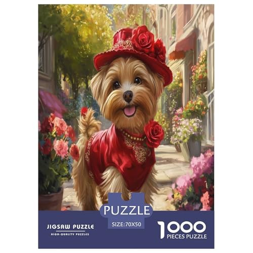 Yorkshire Terrier Puzzles 1000 Teile Schwer Puzzle Spielzeug Pädagogisches Spiel Impossible Herausforderungsspielzeug Für Erwachsene Kinder 70x50cm/1000pcs Yorkshire Terrier Puzzles 1000 Teile Schwer Puzzle Spielzeug Pädagogisches Spiel Impossible Herausforderungsspielzeug Für Erwachsene Kinder 70x50cm/1000pcs von XFKLYNVCJ