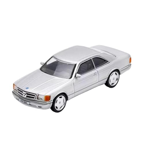 XGFFBAGB 1/64 Für 500SEC Auto Legierung Spielzeug Motor Fahrzeug Diecast Metall Modell Geschenk Spielzeug(Silver,No Box) von XGFFBAGB