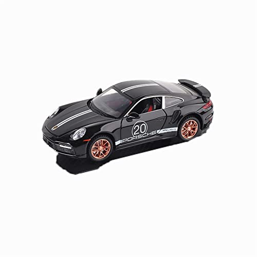 XGFFBAGB 1/32 Für 911 Turbo S Legierung Rennwagen Modell Druck Druck Spielzeug Fahrzeuge Metall Sport Auto Modell Spielzeug Geschenke(Black,No Box) von XGFFBAGB