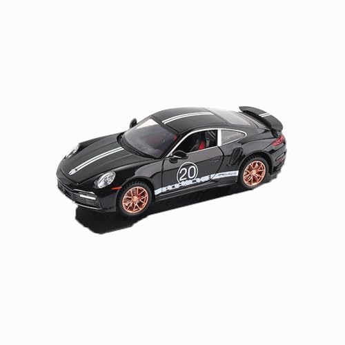 XGFFBAGB 1/32 Für 911 Turbo S Legierung Rennwagen Modell Druck Druck Spielzeug Fahrzeuge Metall Sport Auto Modell Spielzeug Geschenke(Black,with Box) von XGFFBAGB