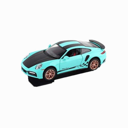 XGFFBAGB 1/32 Für 911 Turbo S Legierung Rennwagen Modell Druck Druck Spielzeug Fahrzeuge Metall Sport Auto Modell Spielzeug Geschenke(Green,No Box) von XGFFBAGB