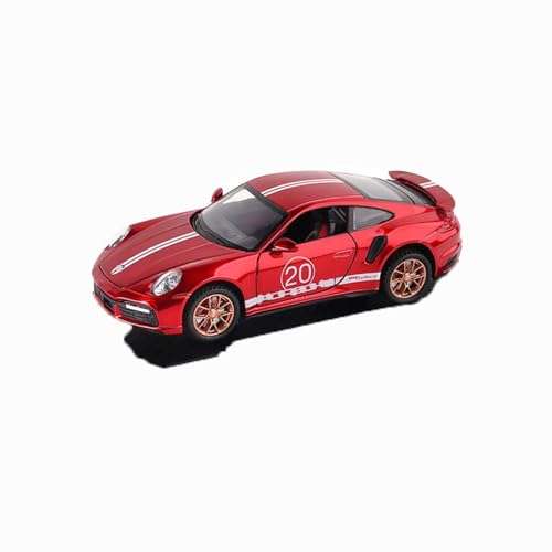 XGFFBAGB 1/32 Für 911 Turbo S Legierung Rennwagen Modell Druck Druck Spielzeug Fahrzeuge Metall Sport Auto Modell Spielzeug Geschenke(Rosso,No Box) von XGFFBAGB