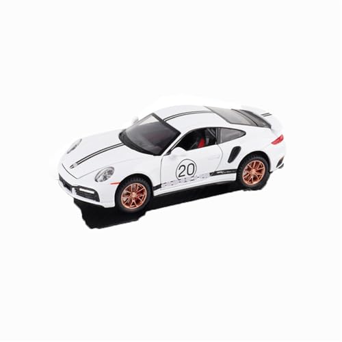 XGFFBAGB 1/32 Für 911 Turbo S Legierung Rennwagen Modell Druck Druck Spielzeug Fahrzeuge Metall Sport Auto Modell Spielzeug Geschenke(White,No Box) von XGFFBAGB