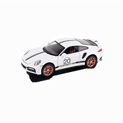 XGFFBAGB 1/32 Für 911 Turbo S Legierung Rennwagen Modell Druck Druck Spielzeug Fahrzeuge Metall Sport Auto Modell Spielzeug Geschenke(White,with Box) von XGFFBAGB