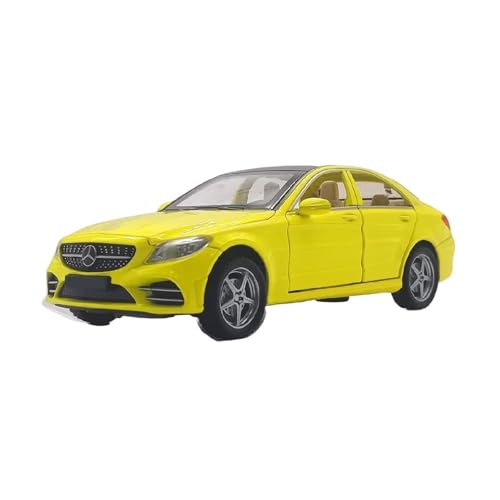 XGFFBAGB 1/32 Für C260 L C-Klasse Legierung Auto Modell Druckguss Metall Fahrzeuge Spielzeug Auto Modell Sound Und Licht Sammlung Geschenke(Yellow,with Box) von XGFFBAGB