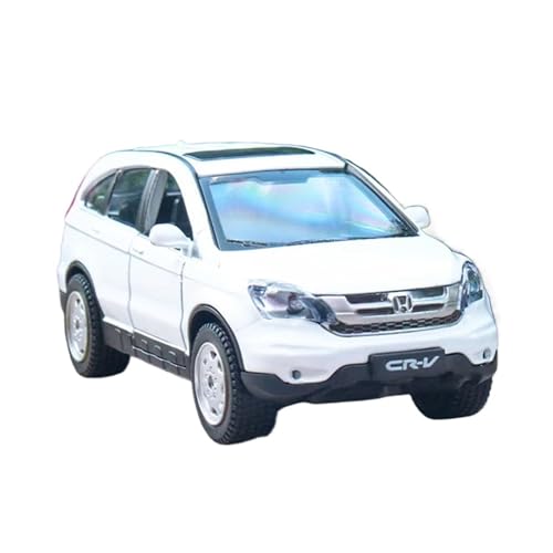 XGFFBAGB 1/32 Für CRV SUV Legierung Auto Modell Diecast Metall Spielzeug Auto Modell Sound Und Licht Sammlung Spielzeug Geschenk(White,No Box) von XGFFBAGB