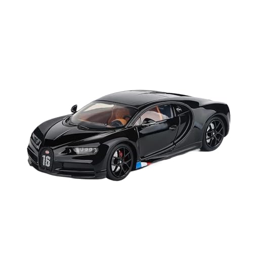 XGFFBAGB 1/32 Für Chiron Sportwagen Legierung Modell Auto Spielzeug Druck Druck Metall Casting Sound Und Licht Auto Spielzeug(Black,No Box) von XGFFBAGB