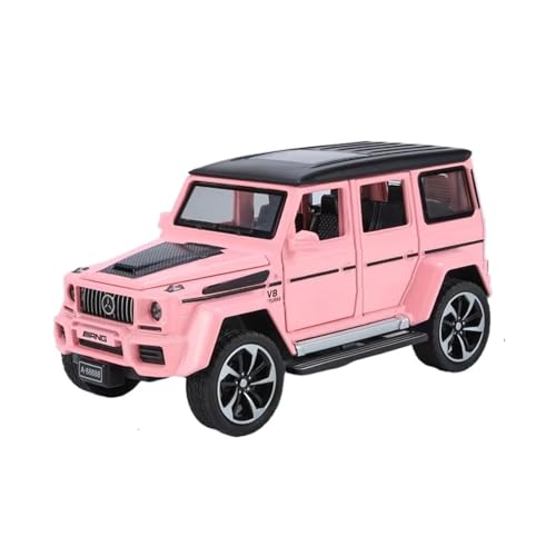 XGFFBAGB 1/32 Für G63 Off-Road SUV Legierung Metall Diecast Modell Auto Sound & Licht Sammlung Spielzeug Für Geschenke(Pink,No Box) von XGFFBAGB