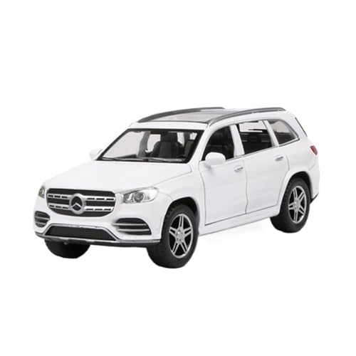 XGFFBAGB 1/32 Für GLS GLS580 SUV Legierung Auto Modell Druckguss Metall Spielzeug Fahrzeuge Auto Modell Sound Und Licht Sammlung Geschenke(White,No Box) von XGFFBAGB