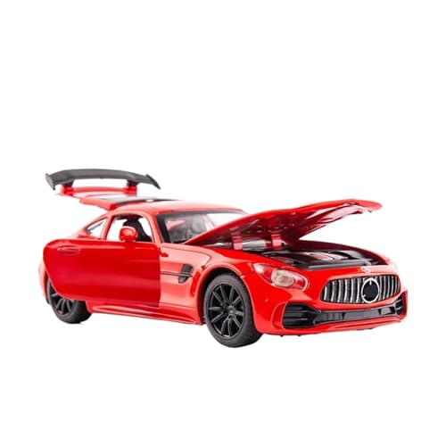 XGFFBAGB 1/32 Für GTR Auto Modell Spielzeug Diecast Legierung Spray Sport Auto Sound Licht Pull Back Fahrzeug Geschenk(Rosso,No Box) von XGFFBAGB