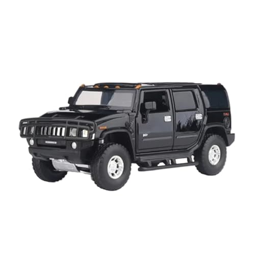 XGFFBAGB 1/32 Für H2 Legierung Auto Modell Druckguss Metall Off-Road Auto Modell Sound Licht Sammlung Spielzeug Geschenk(Black,No Box) von XGFFBAGB