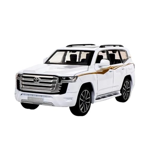 XGFFBAGB 1/32 Für LC300 Legierung Auto Modell SUV Diecast Metall Sound Licht Sammlung Geschenke Spielzeug(White,No Box) von XGFFBAGB