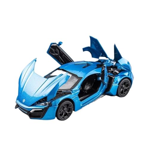 XGFFBAGB 1/32 Für LYKAN Hypersport Legierung Auto Modell Druckguss Sound Und Licht Auto Spielzeug Modell Sammlung Geschenk(Blu,No Box) von XGFFBAGB