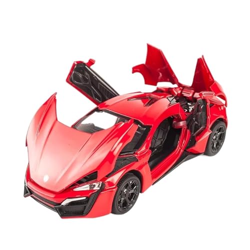 XGFFBAGB 1/32 Für LYKAN Hypersport Legierung Auto Modell Druckguss Sound Und Licht Auto Spielzeug Modell Sammlung Geschenk(Rosso,No Box) von XGFFBAGB