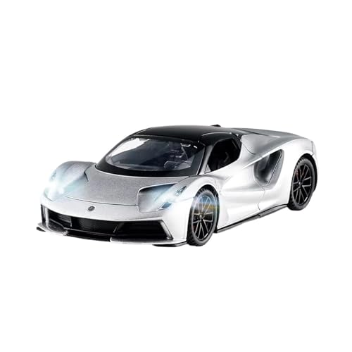 XGFFBAGB 1/32 Für Lotus EVIJA Legierung Sport Auto Modell Diecast Metall Racing Auto Modell Sound Und Licht Spielzeug Geschenk(White,No Box) von XGFFBAGB