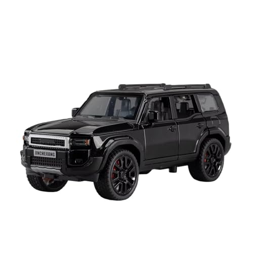 XGFFBAGB 1/32 Für Prado SUV 2024 Legierung Druckguss Spielzeug Auto Modell Sound Und Licht Spielzeug Sammlerstücke Geschenk(Black,No Box) von XGFFBAGB