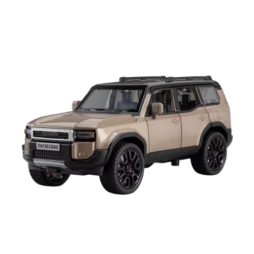 XGFFBAGB 1/32 Für Prado SUV 2024 Legierung Druckguss Spielzeug Auto Modell Sound Und Licht Spielzeug Sammlerstücke Geschenk(Gold,No Box) von XGFFBAGB