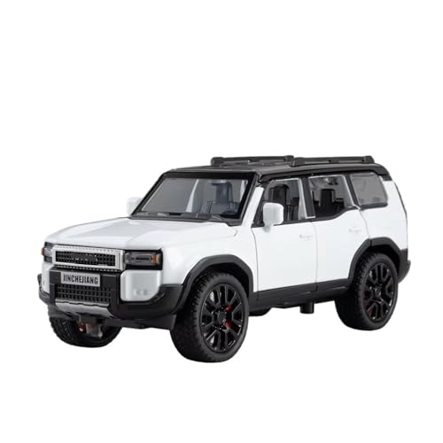 XGFFBAGB 1/32 Für Prado SUV 2024 Legierung Druckguss Spielzeug Auto Modell Sound Und Licht Spielzeug Sammlerstücke Geschenk(White,No Box) von XGFFBAGB