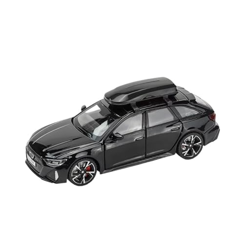 XGFFBAGB 1/32 Für RS6 Diecast Spielzeug Auto Modell Sound & Licht Türen Öffnende Sammlung Geschenk(Black,with Box) von XGFFBAGB