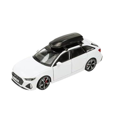 XGFFBAGB 1/32 Für RS6 Diecast Spielzeug Auto Modell Sound & Licht Türen Öffnende Sammlung Geschenk(White,No Box) von XGFFBAGB