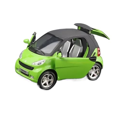 XGFFBAGB 1/32 Für SMART Legierung Diecast Modell Auto Modell Sound & Licht Spielzeug Geschenke(Green,No Box) von XGFFBAGB