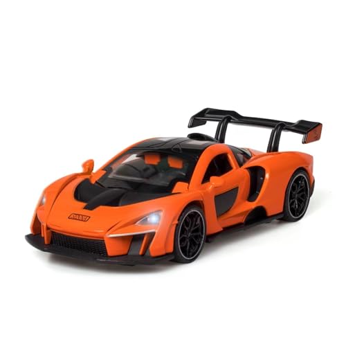 XGFFBAGB 1/32 Für Senna Legierung Autos Modelle Druckguss Metall Spielzeug Fahrzeuge Modell Sound Und Licht Sammlung Geschenke(Orange,No Box) von XGFFBAGB