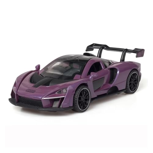 XGFFBAGB 1/32 Für Senna Legierung Autos Modelle Druckguss Metall Spielzeug Fahrzeuge Modell Sound Und Licht Sammlung Geschenke(Purple,No Box) von XGFFBAGB