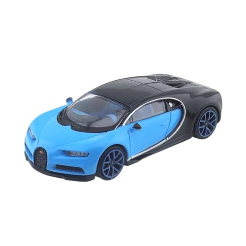 XGFFBAGB 1/64 Für Chiron Sportwagen Legierung Spielzeug Motor Fahrzeug Diecast Metall Modell Geschenk Spielzeug(Blu,No Box) von XGFFBAGB