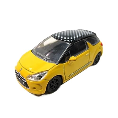 XGFFBAGB 1/64 Für Citroen DS3 Rally Auto Druckguss Legierung Auto Modell Sammlung Ornamente Geschenke Spielzeug(Yellow D,with Box) von XGFFBAGB