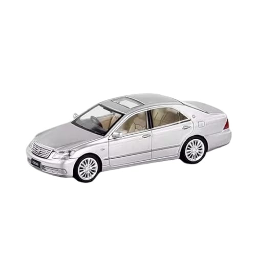 XGFFBAGB 1/64 Für Crown Zwölfte Generation Diecast Modell Auto Metall Chassis Stoßdämpfung Sammlung Modell Ornamente(Silver,No Box) von XGFFBAGB