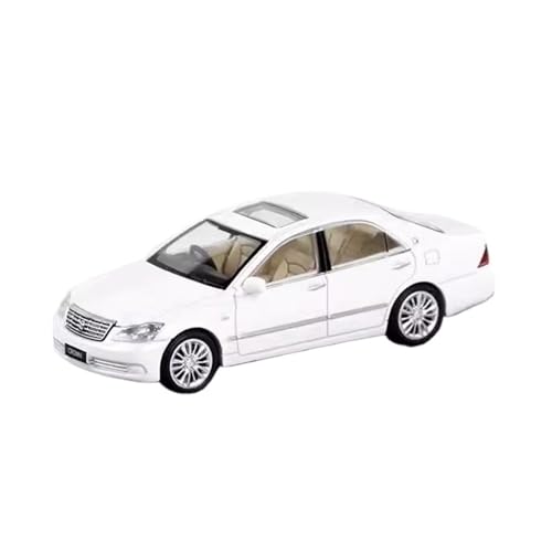 XGFFBAGB 1/64 Für Crown Zwölfte Generation Diecast Modell Auto Metall Chassis Stoßdämpfung Sammlung Modell Ornamente(White,with Box) von XGFFBAGB