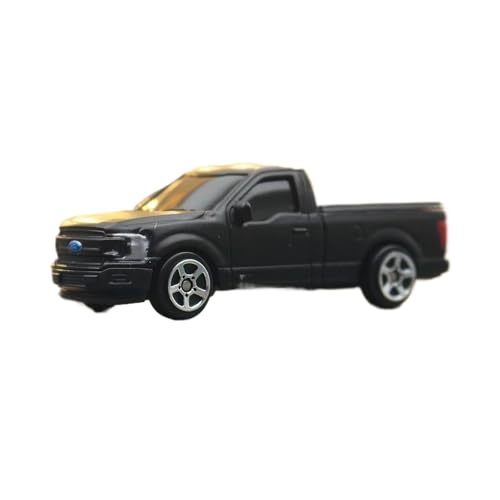 XGFFBAGB 1/64 Für F-150 Pickup Truck Diecast Sport Spielzeugauto Modell Zink Legierung Metall Geschenk(Black,with Box) von XGFFBAGB