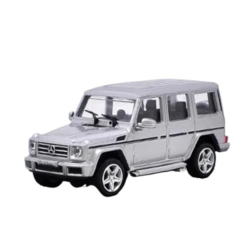 XGFFBAGB 1/64 Für G500 (G63) G-Klasse Pickup Legierung Auto Modell Sammeln Spielzeug Geschenk Souvenir Display(Silver,with Box) von XGFFBAGB