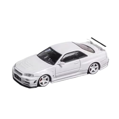 XGFFBAGB 1/64 Für GT-R R34 Legierung Modell(White,with Box) von XGFFBAGB