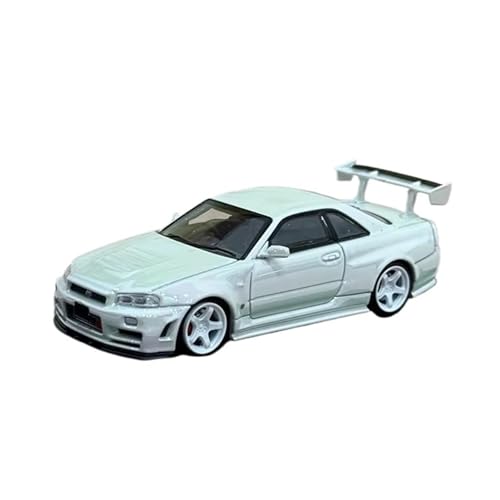 XGFFBAGB 1/64 Für GT-R R34 Nismo Z-Tune Legierung Modell Auto(White B,with Box) von XGFFBAGB