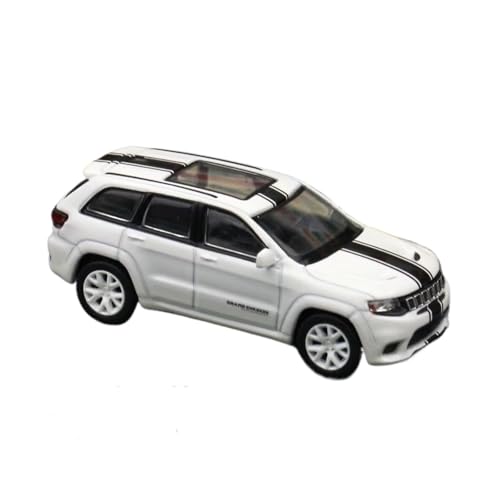 XGFFBAGB 1/64 Für Grand Cherokee Spielzeug Auto SUV Fahrzeug Modell Freies Rad Diecast Metall Sammlung Geschenk(White B,with Box) von XGFFBAGB