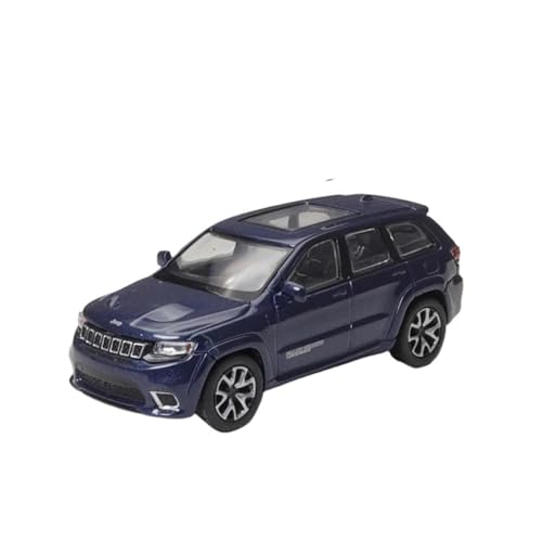 XGFFBAGB 1/64 Für Grand Cherokee Trackhawk 2019 Legierung Diecast Stoßdämpfung Modell Spielzeug Auto Geschenke(Blu,No Box) von XGFFBAGB