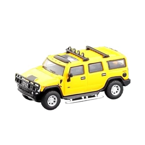 XGFFBAGB 1/64 Für H2 Modellauto Legierung Diecast Spielzeug Geländewagen Geschenke Hobby Sammlung(Yellow,with Box) von XGFFBAGB