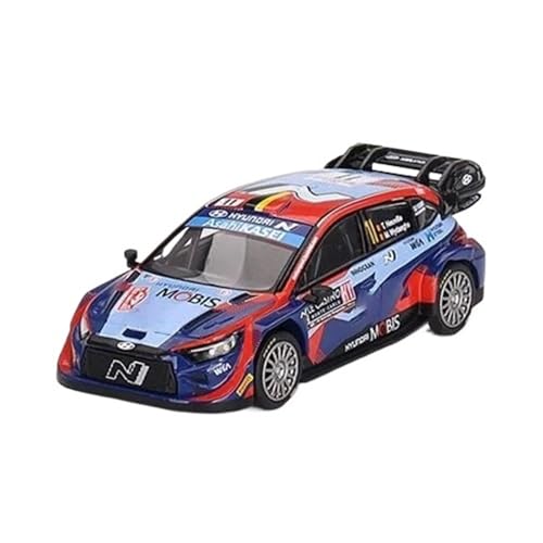 XGFFBAGB 1/64 Für I20 N Rally1 LHD Druckguss-Modellauto(with Box) von XGFFBAGB