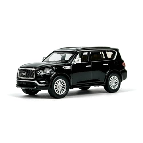 XGFFBAGB 1/64 Für Infiniti QX80 2020 Diecast Statische Auto Modell Fans Sammlung Display Dekoration(Black,with Box) von XGFFBAGB