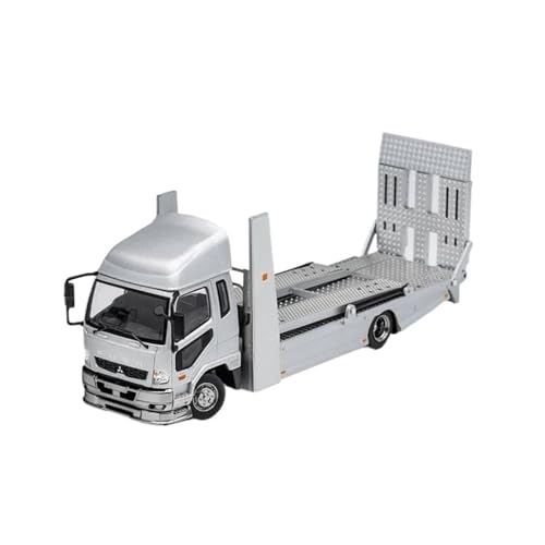 XGFFBAGB 1/64 Für LB-Trucks Doppeldecker-Anhänger-Legierungsmodellauto(Silver,No Box) von XGFFBAGB