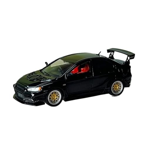 XGFFBAGB 1/64 Für Lancer EvoIX Wide Body Druckguss-Modellauto(Black,No Box) von XGFFBAGB