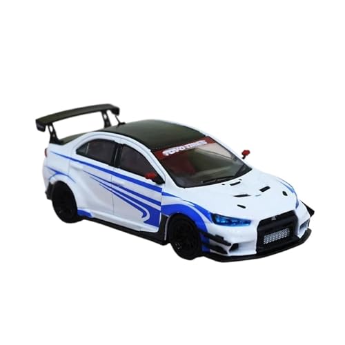 XGFFBAGB 1/64 Für Lancer EvoIX Wide Body Druckguss-Modellauto(White,No Box) von XGFFBAGB