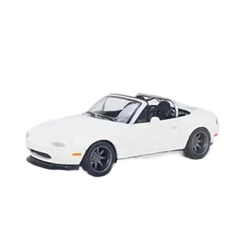 XGFFBAGB 1/64 Für Miata MX5 NA Legierung Diecast Auto Modell Sammeln Spielzeug Geschenk Souvenir Display Ornamente(White,with Box) von XGFFBAGB