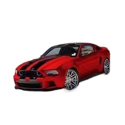 XGFFBAGB 1/64 Für Mustang GT 2014 Legierungsautomodell(Rosso,No Box) von XGFFBAGB