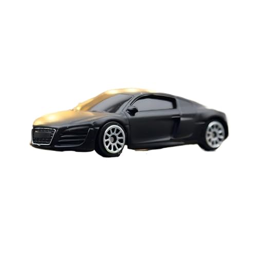 XGFFBAGB 1/64 Für R8 V10 Maßstab Auto Modell Druckguss Fahrzeug Sammlung Geschenk Spielzeug(Black,with Box) von XGFFBAGB