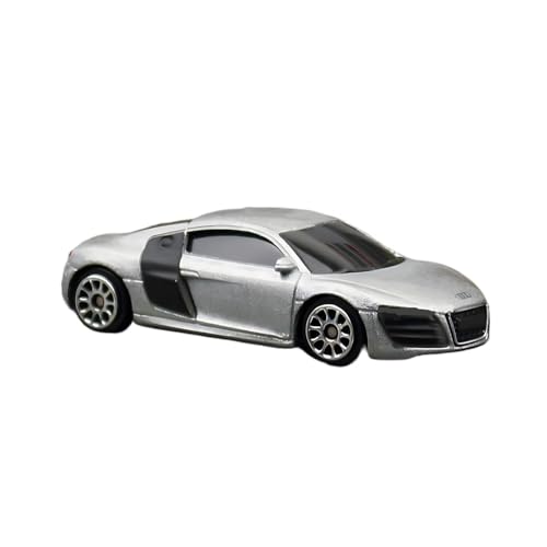 XGFFBAGB 1/64 Für R8 V10 Maßstab Auto Modell Druckguss Fahrzeug Sammlung Geschenk Spielzeug(Silver,No Box) von XGFFBAGB